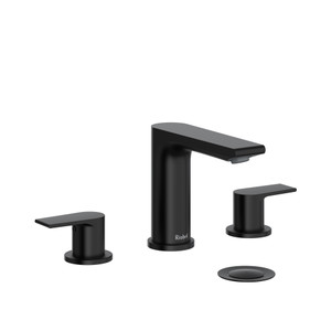 Fresk Widespread Lavatory Faucet  - Black | Model Number: FR08BK - Product Knockout