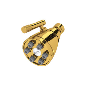 3" Multi-Function Showerhead - Unlacquered Brass | Model Number: MB0190ULB