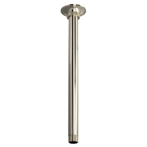 DISCONTINUED 12" Ceiling Mount Shower Arm - Polished Nickel | Model Number: MB3551PN