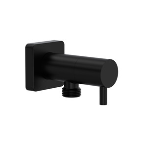 Handshower Outlet With Integrated Volume Control - Matte Black | Model Number: 0427WOMB - Product Knockout