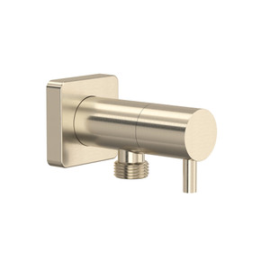 Handshower Outlet With Integrated Volume Control - Satin Nickel | Model Number: 0427WOSTN - Product Knockout
