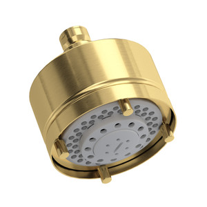 4 Inch 5-Function Showerhead - Satin Unlacquered Brass | Model Number: 1080/8SUB - Product Knockout