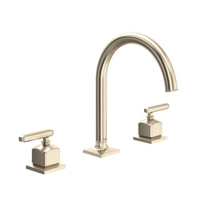 Apothecary™ Widespread Lavatory Faucet With C-Spout - Satin Nickel | Model Number: AP08D3LMSTN