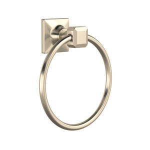 Apothecary Towel Ring - Satin Nickel | Model Number: AP25WTRSTN - Product Knockout