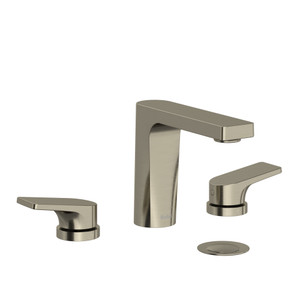 Ode Widespread Bathroom Faucet with Lever Handle - Brushed Nickel | Model Number: OD08BN - Product Knockout