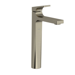 Ode Single Handle Tall Bathroom Faucet with Lever Handle - Brushed Nickel | Model Number: ODL01BN - Product Knockout