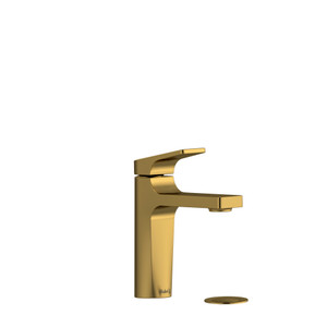 Ode Single Handle Bathroom Faucet with Lever Handle - Brushed Gold | Model Number: ODS01BG - Product Knockout