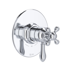 Arcana 1/2 Inch Thermostatic & Pressure Balance Trim with 2 Functions (No Share) with Lever Handle - Polished Chrome | Model Number: TAC44W1LMAPC - Product Knockout