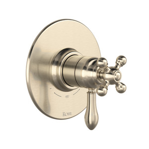 Arcana™ 1/2" Therm & Pressure Balance Trim With 2 Functions - Satin Nickel | Model Number: TAC44W1LMSTN