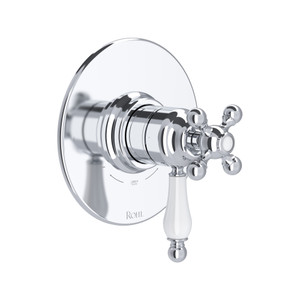 Arcana 1/2 Inch Thermostatic & Pressure Balance Trim with 2 Functions (No Share) with Lever Handle - Polished Chrome | Model Number: TAC44W1OPAPC - Product Knockout