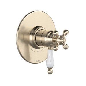 Arcana™ 1/2" Therm & Pressure Balance Trim With 2 Functions - Satin Nickel | Model Number: TAC44W1OPSTN