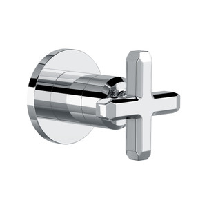 Apothecary Trim For Volume Control And Diverter with Cross Handle - Polished Chrome | Model Number: TAP18W1XMAPC - Product Knockout
