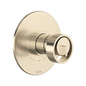 Eclissi 1/2 Inch Thermostatic & Pressure Balance Trim with 2 Functions (No Share) with Wheel Handle - Satin Nickel | Model Number: TEC44W1IWSTN - Product Knockout