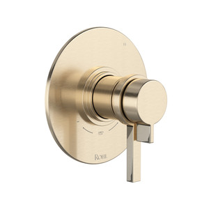 Lombardia 1/2 Inch Thermostatic & Pressure Balance Trim with 3 Functions (No Share) with Lever Handle - Satin Nickel | Model Number: TLB47W1LMSTN - Product Knockout