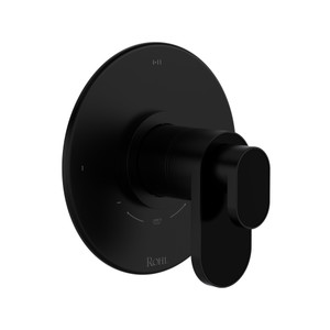 Miscelo 1/2 Inch Thermostatic & Pressure Balance Trim with 3 Functions (Shared) with Lever Handle - Matte Black | Model Number: TMI23W1NRMB - Product Knockout