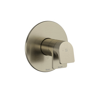 Ode 1/2 Inch Thermostatic & Pressure Balance Trim with 2 Functions (No Share) with Lever Handle - Brushed Nickel | Model Number: TOD44BN - Product Knockout