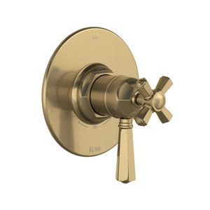 1/2 Inch Thermostatic & Pressure Balance Trim with 3 Functions (Shared) with Lever Handle - Antique Gold | Model Number: TTN23W1LMAG - Product Knockout