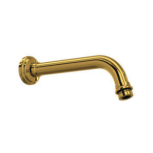 7 Inch Reach Wall Mount Shower Arm - Unlacquered Brass | Model Number: U.5362ULB - Product Knockout