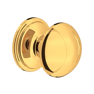 Large Button Drawer Pull Knobs - Set of 5 - English Gold | Model Number: U.6580EG