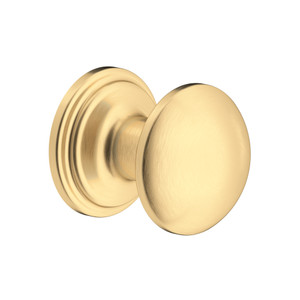Small Button Drawer Pull Handle - Satin English Gold | Model Number: U.6581SEG - Product Knockout