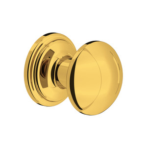 Small Button Drawer Pull Knobs - Set of 5 - Unlacquered Brass | Model Number: U.6581ULB
