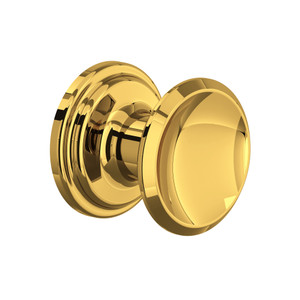 Small Concave Drawer Pull Knobs - Set of 5 - Unlacquered Brass | Model Number: U.6591ULB