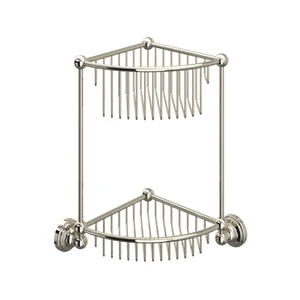 Two Tier Corner Basket - Polished Nickel | Model Number: U.6959PN