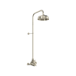 Georgian Era™ 3/4" Exposed Wall Mount Thermostatic Shower System - Polished Nickel | Model Number: U.GA19W2X-PN