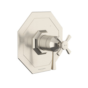Deco 1/2 Inch Thermostatic & Pressure Balance Trim with 5 Functions (Shared) with Lever Handle - Satin Nickel | Model Number: U.TDC45W1LS-STN - Product Knockout