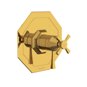 DISCONTINUED Deco™ 1/2" Therm & Pressure Balance Trim With 3 Functions - Unlacquered Brass | Model Number: U.TDC47W1LS-ULB
