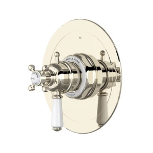 Edwardian™ 1/2" Therm & Pressure Balance Trim With 3 Functions - Polished Nickel | Model Number: U.TEW23W1L-PN