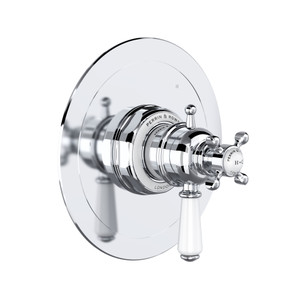 Edwardian 1/2 Inch Thermostatic & Pressure Balance Trim with 5 Functions (Shared) with Lever Handle - Polished Chrome | Model Number: U.TEW45W1L-APC - Product Knockout