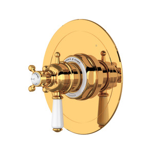 Edwardian™ 1/2" Therm & Pressure Balance Trim With 5 Functions - English Gold | Model Number: U.TEW45W1L-EG