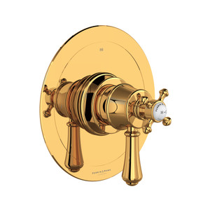 Georgian Era™ 1/2" Therm & Pressure Balance Trim With 3 Functions - English Gold | Model Number: U.TGA23W1LSP-EG