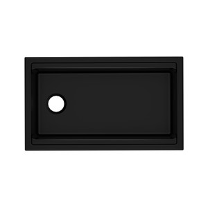 Allia 33" Fireclay Undermount Chef/Workstation Sink - Satin Black | Model Number: ALUM3319WS63 - Product Knockout