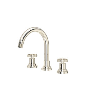 Campo Widespread Bathroom Faucet With C-Spout - Polished Nickel | Model Number: CP08D3IWPN - Product Knockout