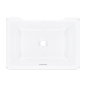 Eirene 22" x 16" Undermount Rectangular Bathroom Sink - White | Model Number: ERUB2216RTWH
