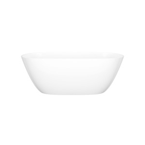 Lussari 60" x 28" Freestanding Soaking Bathtub - Standard White | Model Number: LU1-N-SW-NO - Product Knockout