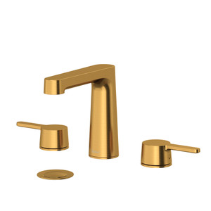 Nibi Widespread Bathroom Faucet - Brushed Gold | Model Number: NB08BG - Product Knockout