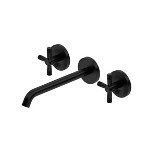 Amahle Wall Mount Bathroom Faucet Trim - Matte Black | Model Number: TAM08W3XMMB - Product Knockout