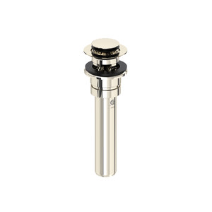 Lavatory Push Drain With Overflow - Polished Nickel | Model Number: U.0127DOFPN