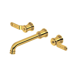 Armstrong Wall Mount Bathroom Faucet Trim - Unlacquered Brass | Model Number: U.TAR08W3HTULB - Product Knockout