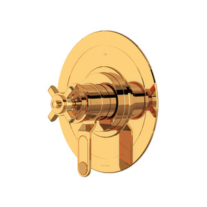 Armstrong 1/2" Thermostatic & Pressure Balance Trim With 2 Functions - English Gold | Model Number: U.TAR44W1XMEG - Product Knockout