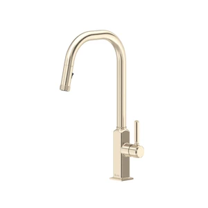 Apothecary™ Pull-Down Kitchen Faucet With U-Spout - Satin Nickel | Model Number: AP56D1LMSTN