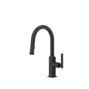 Apothecary Pull-Down Bar/Food Prep Kitchen Faucet - Matte Black | Model Number: AP65D1LMMB