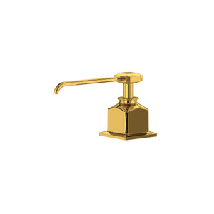 Soap Dispenser - Unlacquered Brass | Model Number: AP80SDULB