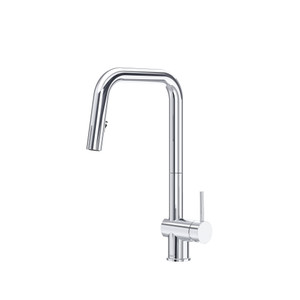 Azure Pull-Down Kitchen Faucet With U-Spout - Chrome | Model Number: AZSQ201C