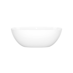 Barcelona 60" X 29" Freestanding Soaking Bathtub - Standard White | Model Number: BA4-N-SW-OF