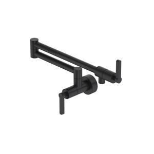 Lombardia Pot Filler - Matte Black | Model Number: LB62W1LMMB