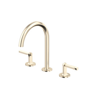 Modelle Widespread Bathroom Faucet With C-Spout - Satin Nickel | Model Number: MD08D3LMSTN